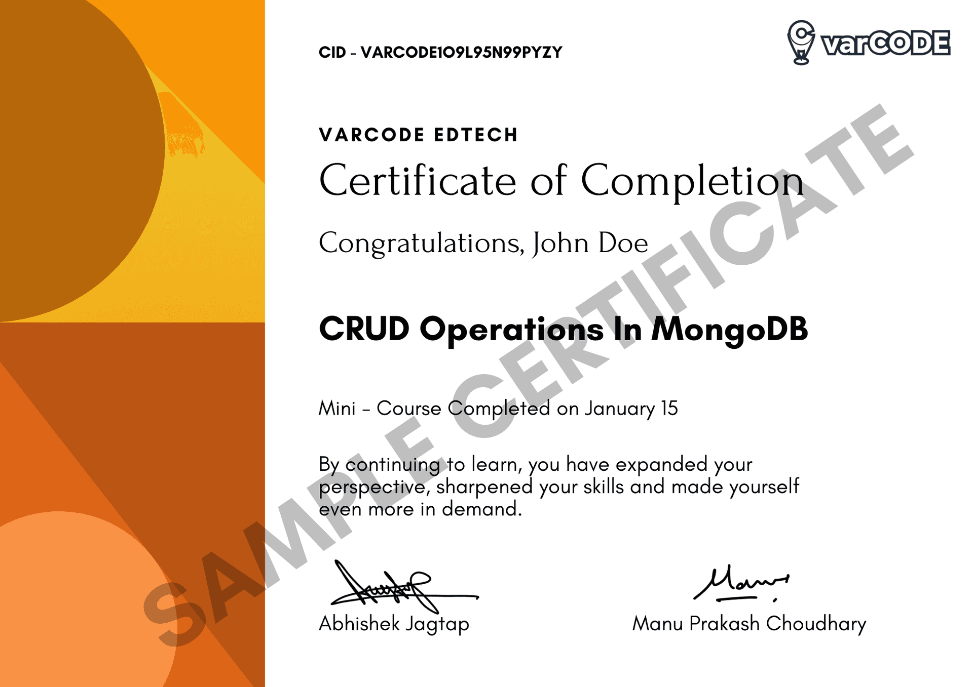certificate